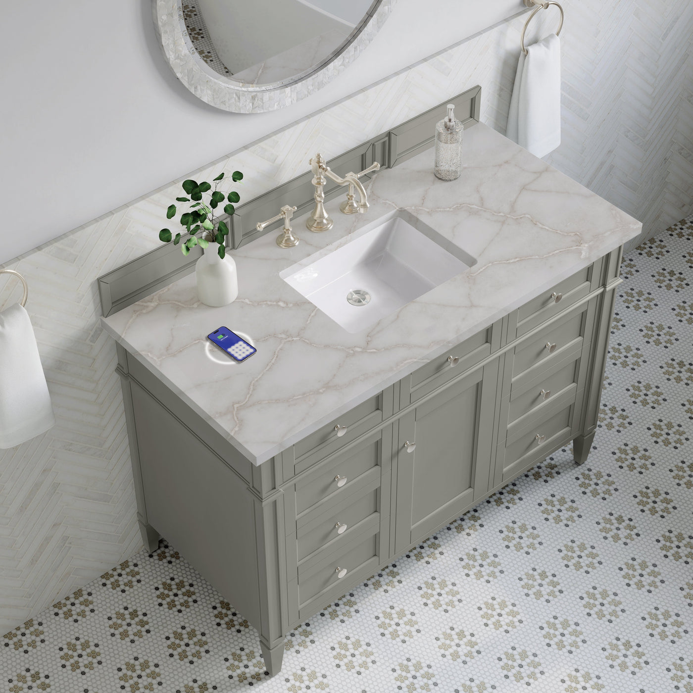 James Martin Brittany 48" Single Bathroom Vanity, Urban Gray by James Martin