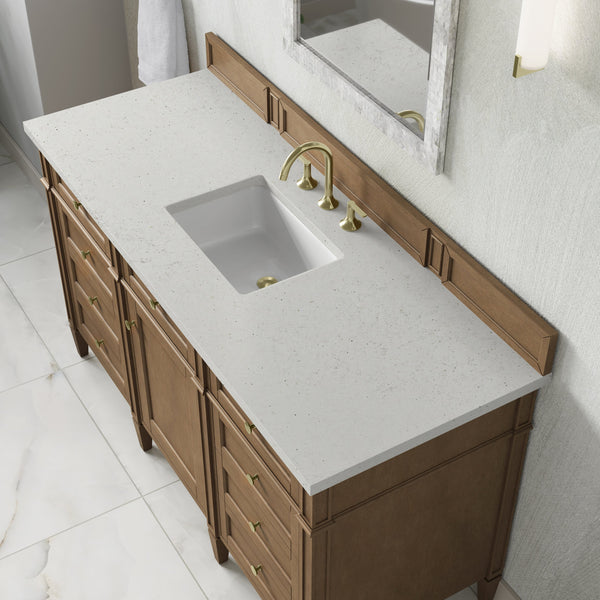 James Martin Brittany 60" Single Bathroom Vanity, Pecan