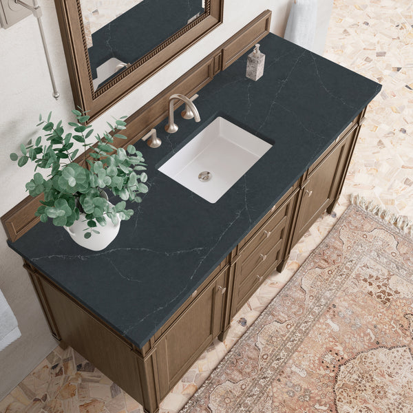James Martin Brittany 60" Single Bathroom Vanity, Saddle Brown