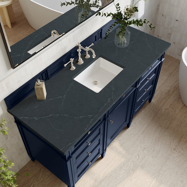 James Martin Brittany 60" Single Bathroom Vanity, Victory Blue