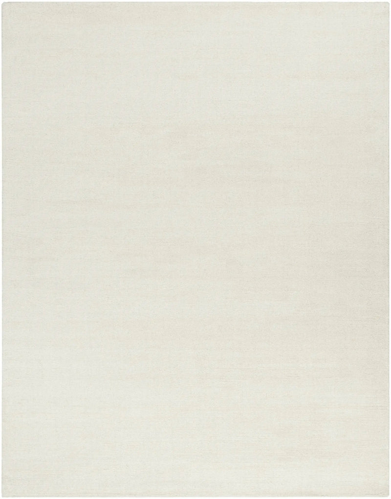 Brockton Solid Light Beige Wool Rug by Boutique Rugs