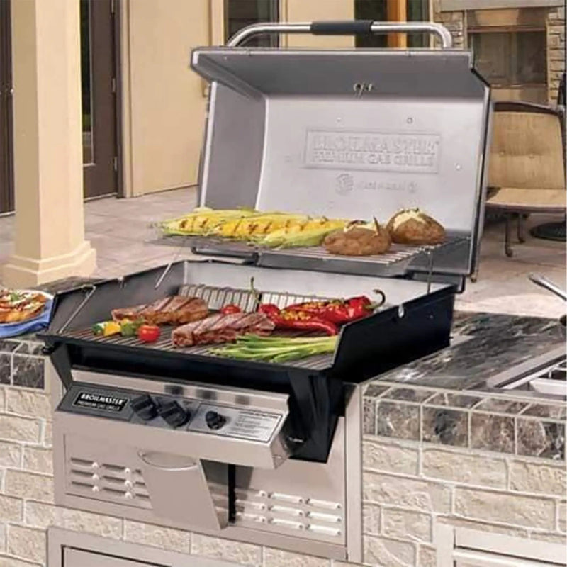 Broilmaster P3X Super Premium Cast Aluminum Gas Grill With Flare Busters, Griddle And Smoker Shutter (SAK98194) by SAKSBY WHOLESALE