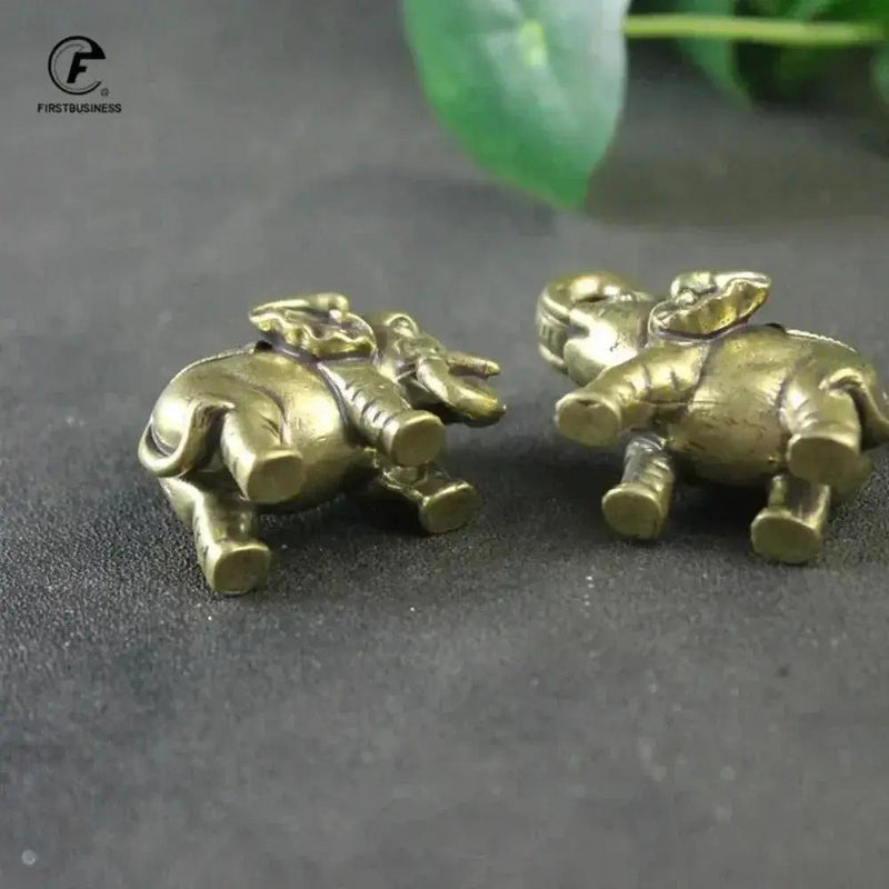 Golden Elephant Figurine Decorative Statue for Elegant Home Decor by House Of Avana