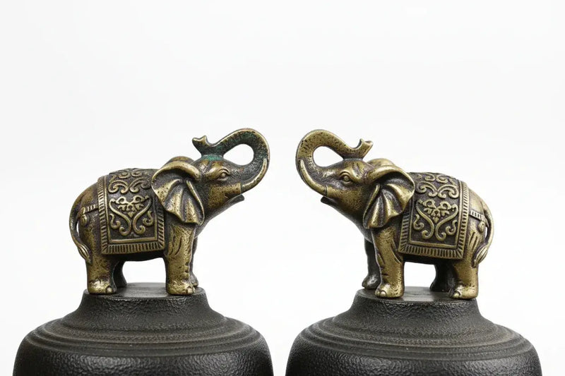 Golden Elephant Figurine Decorative Statue for Elegant Home Decor by House Of Avana
