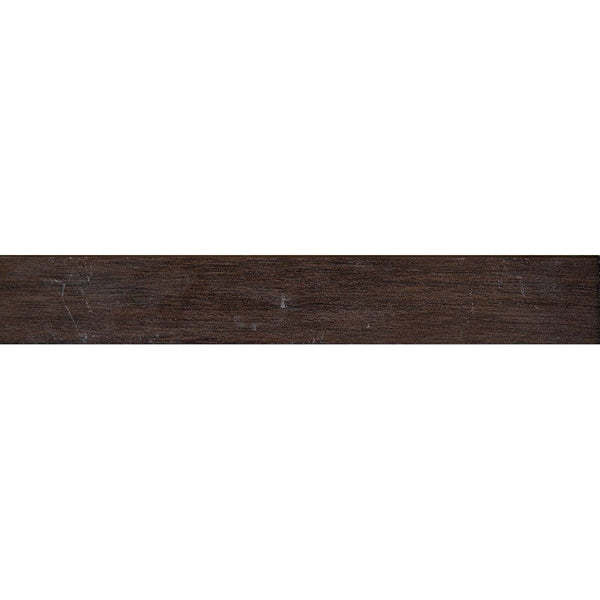 Bronze Matte Bullnose Fabric Look Porcelain Base 3 1/2x24