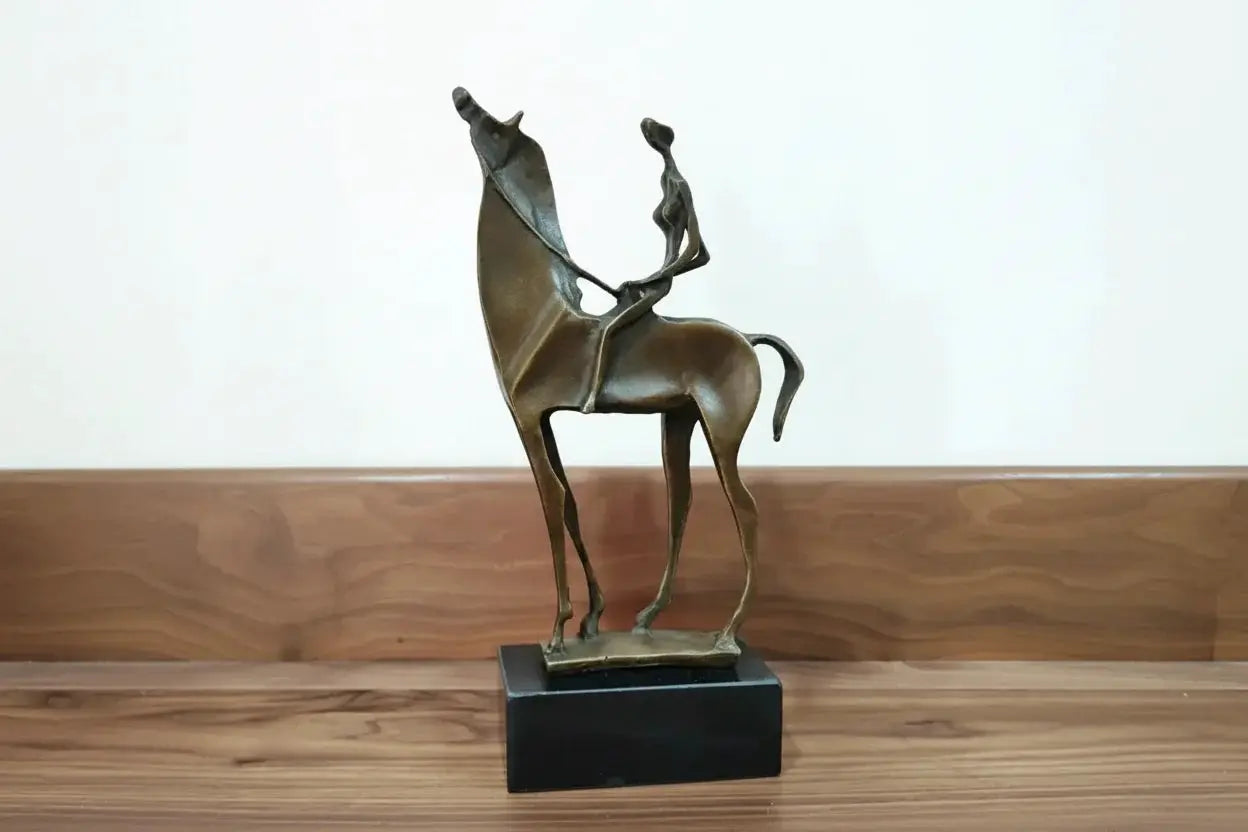 Abstract Horse Rider Sculpture Decorative Statue by House Of Avana