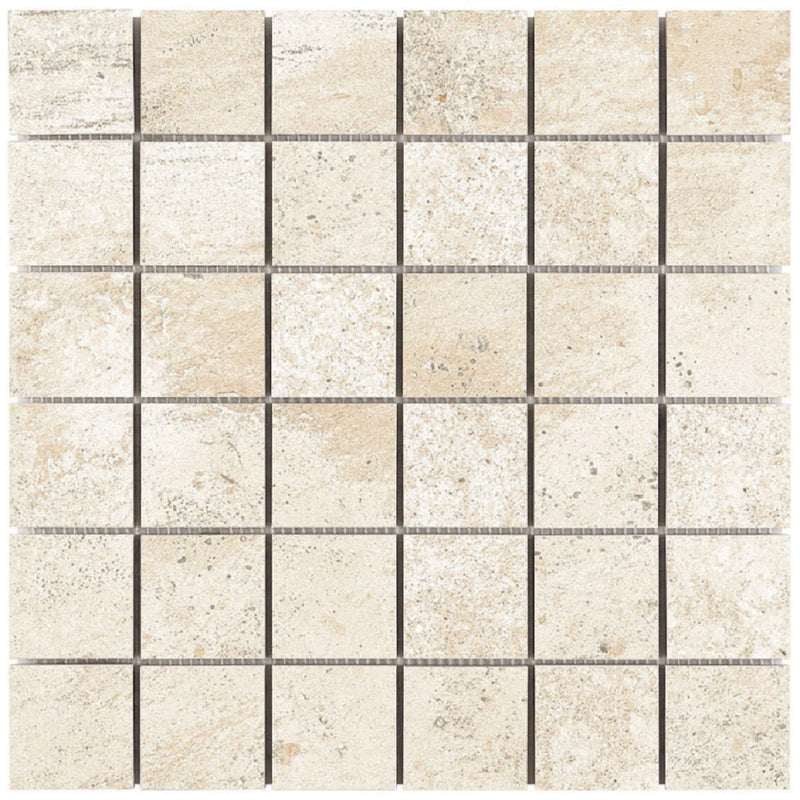 Brooklyn Cemento Sand Honed 2x2 Concrete Look Porcelain Mosaics 12x12 mosaic sheet