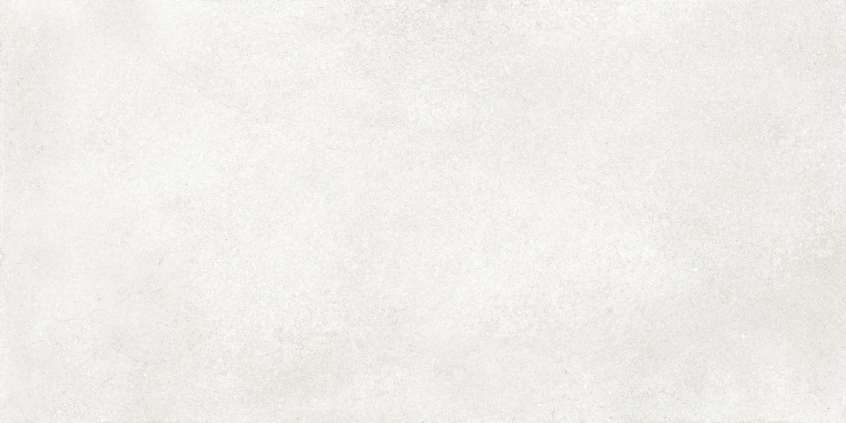 Brooklyn Cemento White Honed Concrete Look Bullnose Porcelain Trim 4x24, surface color and finish