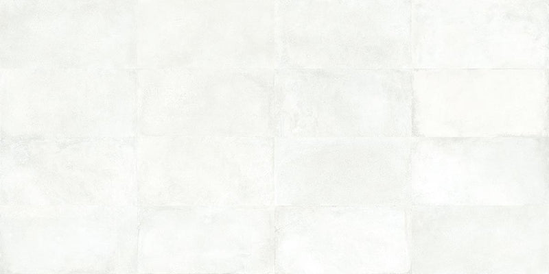 Brooklyn Cemento White Honed Concrete Look Porcelain Tiles 24x48, several pieces laid together