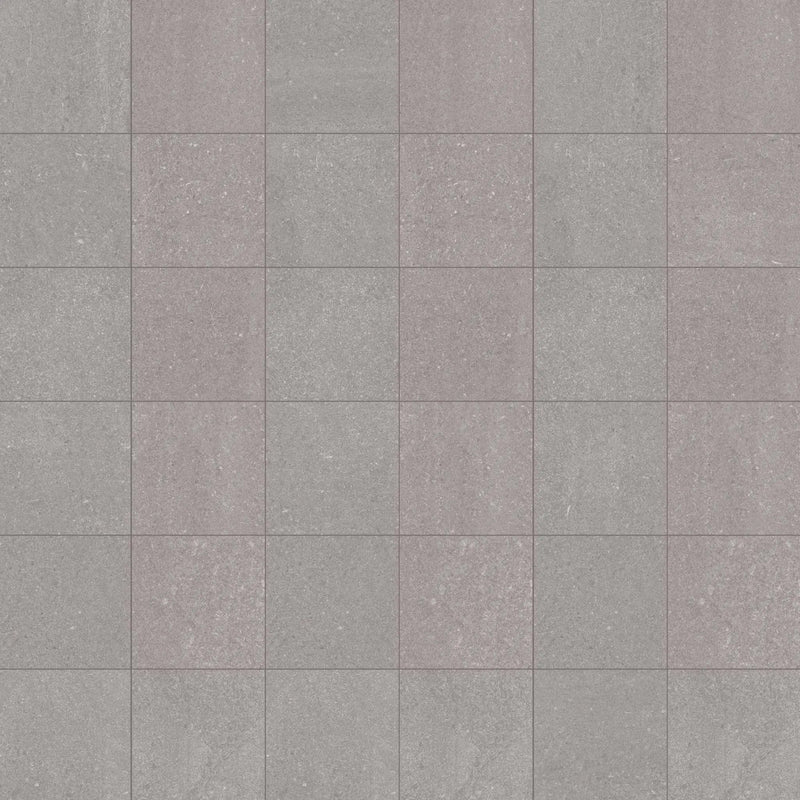 Brooklyn Grey Mosaic A Stone Look Porcelain Mosaics 12x12 by landmarkceramics