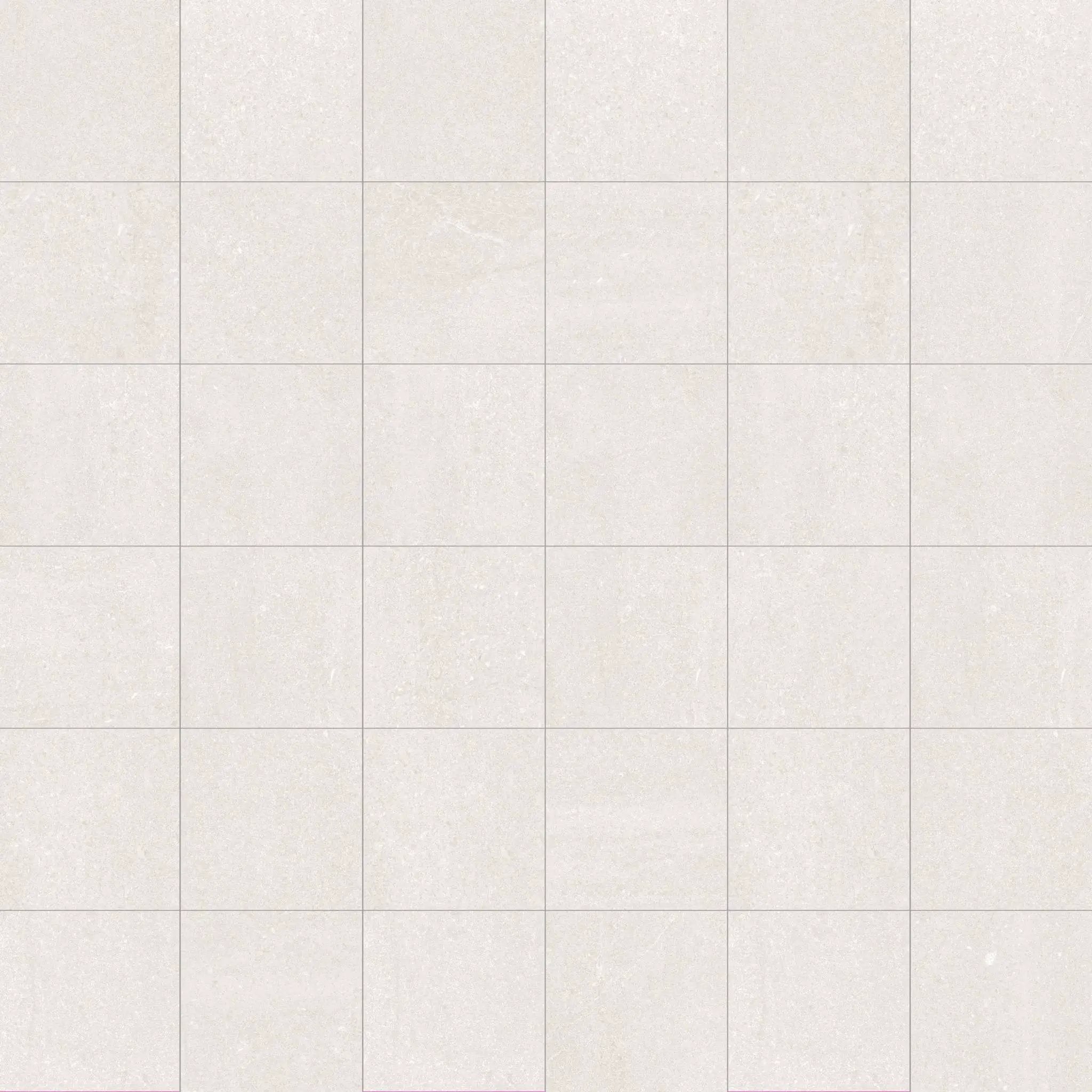 Brooklyn Ivory Mosaic A Stone Look Porcelain Mosaics 12x12 by landmarkceramics