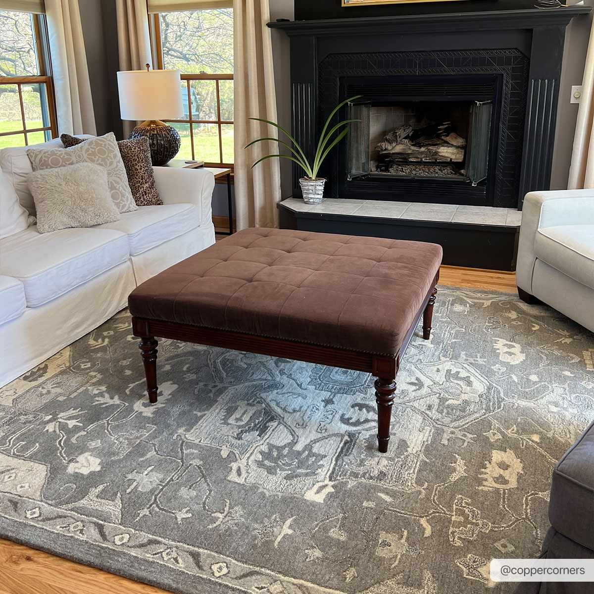 Broomfield 1196 Hand Tufted Taupe Wool Rug by Boutique Rugs