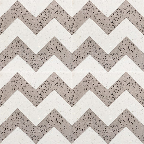 Brown, Beige Polished Allegro Cement Tiles 8x8