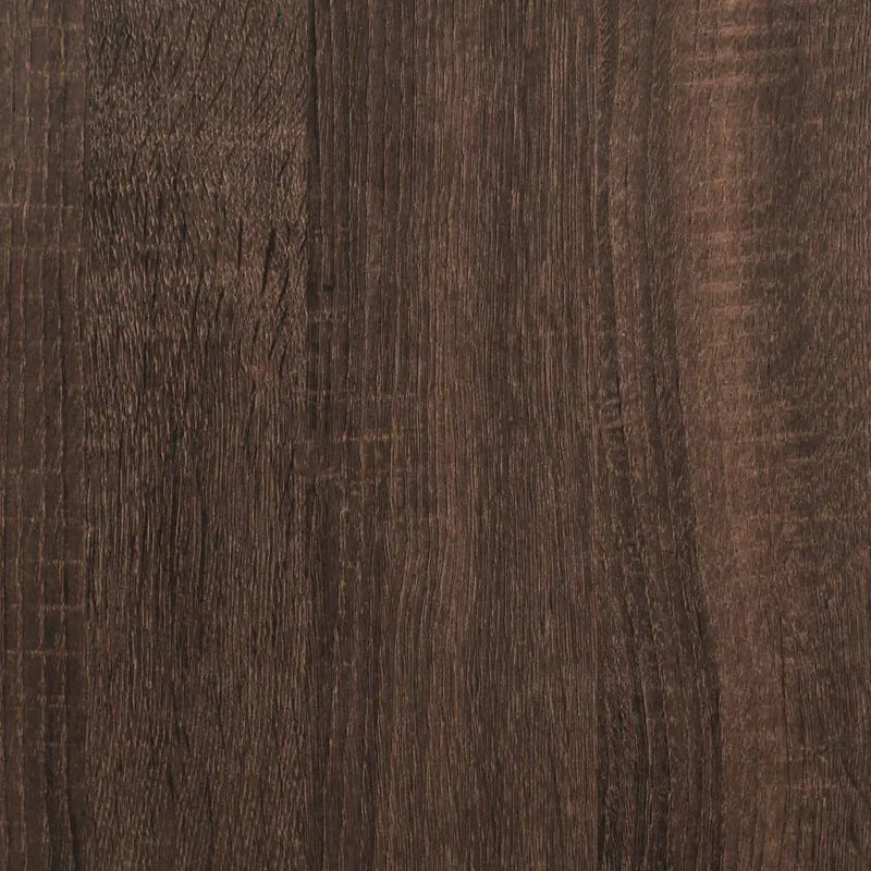 Brown Oak Highboard Cabinet with Modern Design by House Of Avana
