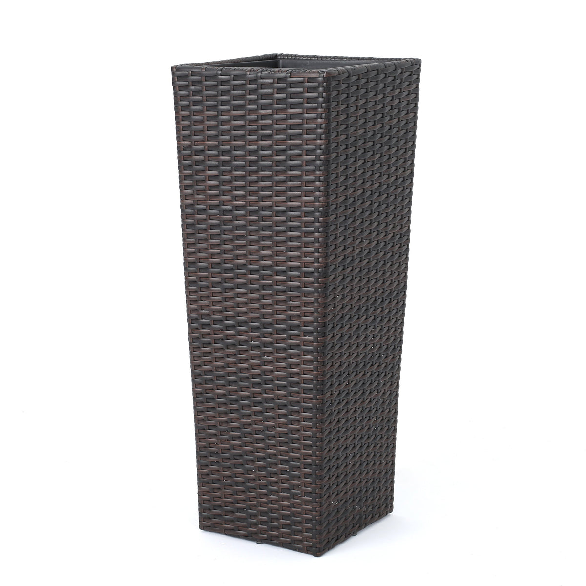 Brown Rattan Flower Pot Set with Iron Frame - Brown, photo 8 of 11