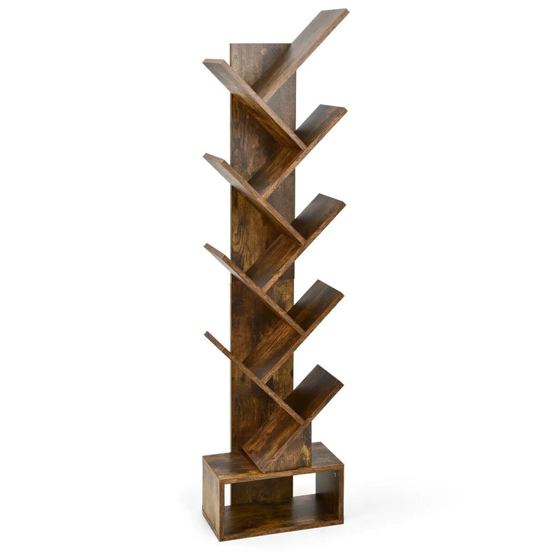 10-tier Tree Bookshelf with Drawer Free by DirectDeals