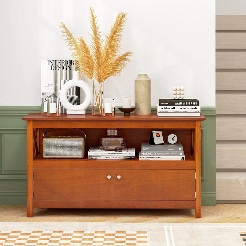 44 Inch Wooden Storage Cabinet TV Stand by DirectDeals