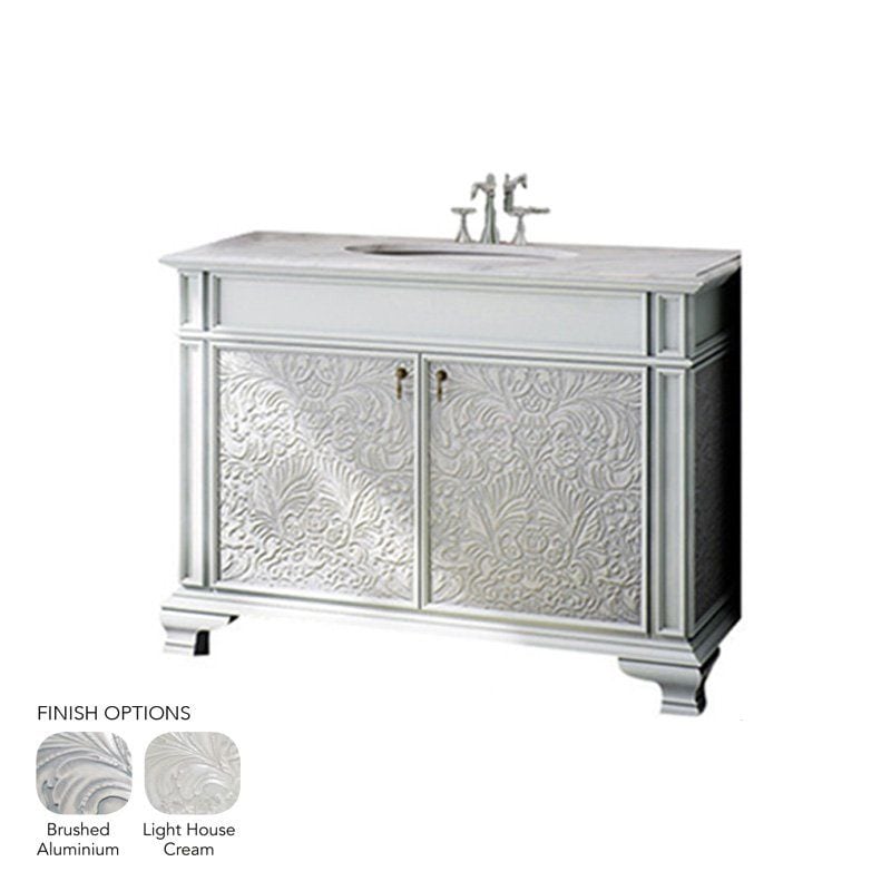 Brushed Aluminum Baroque Bathroom Vanities 47 1/2x21 1/2 Cabinet Vanities Vanities