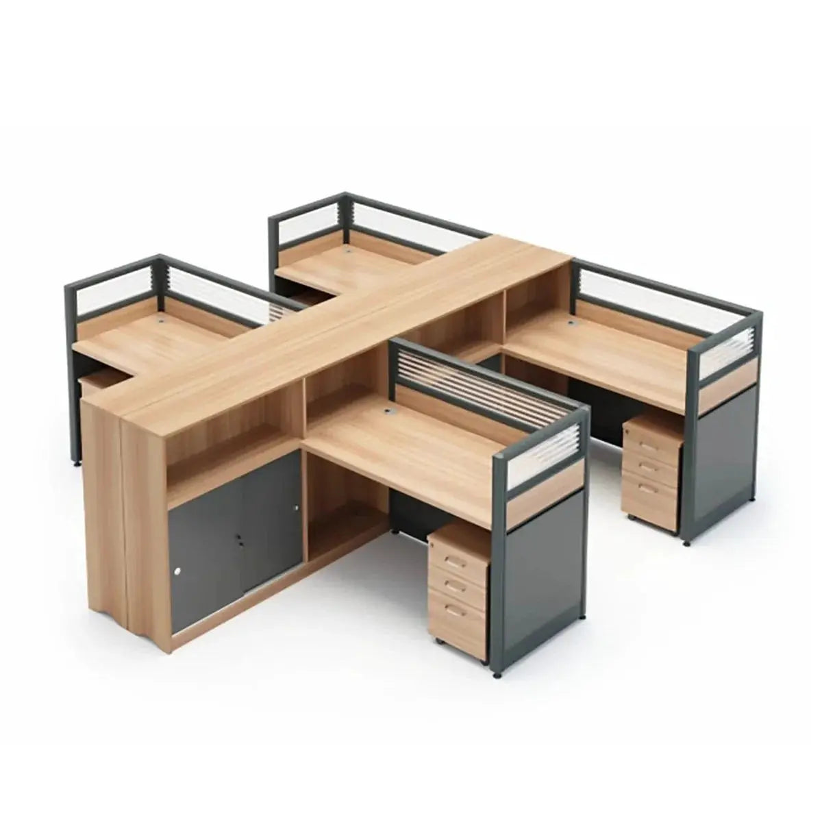 Orlian · L-Shaped Cubicle Workstation by Arc Grove