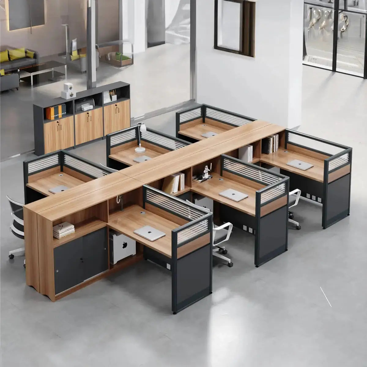 Orlian · L-Shaped Cubicle Workstation by Arc Grove
