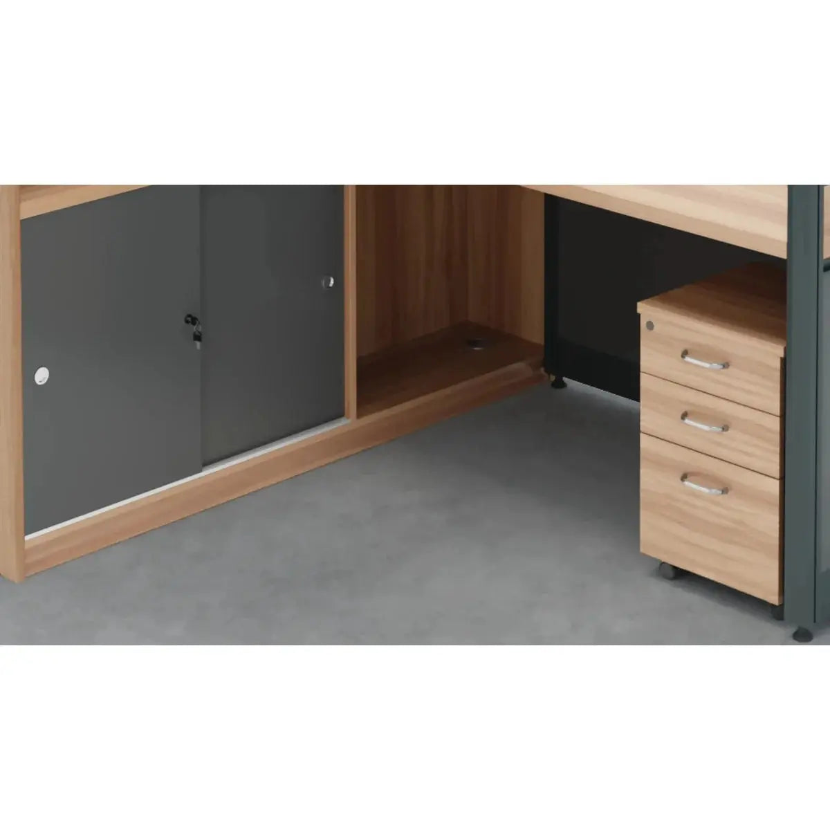 Orlian · L-Shaped Cubicle Workstation by Arc Grove