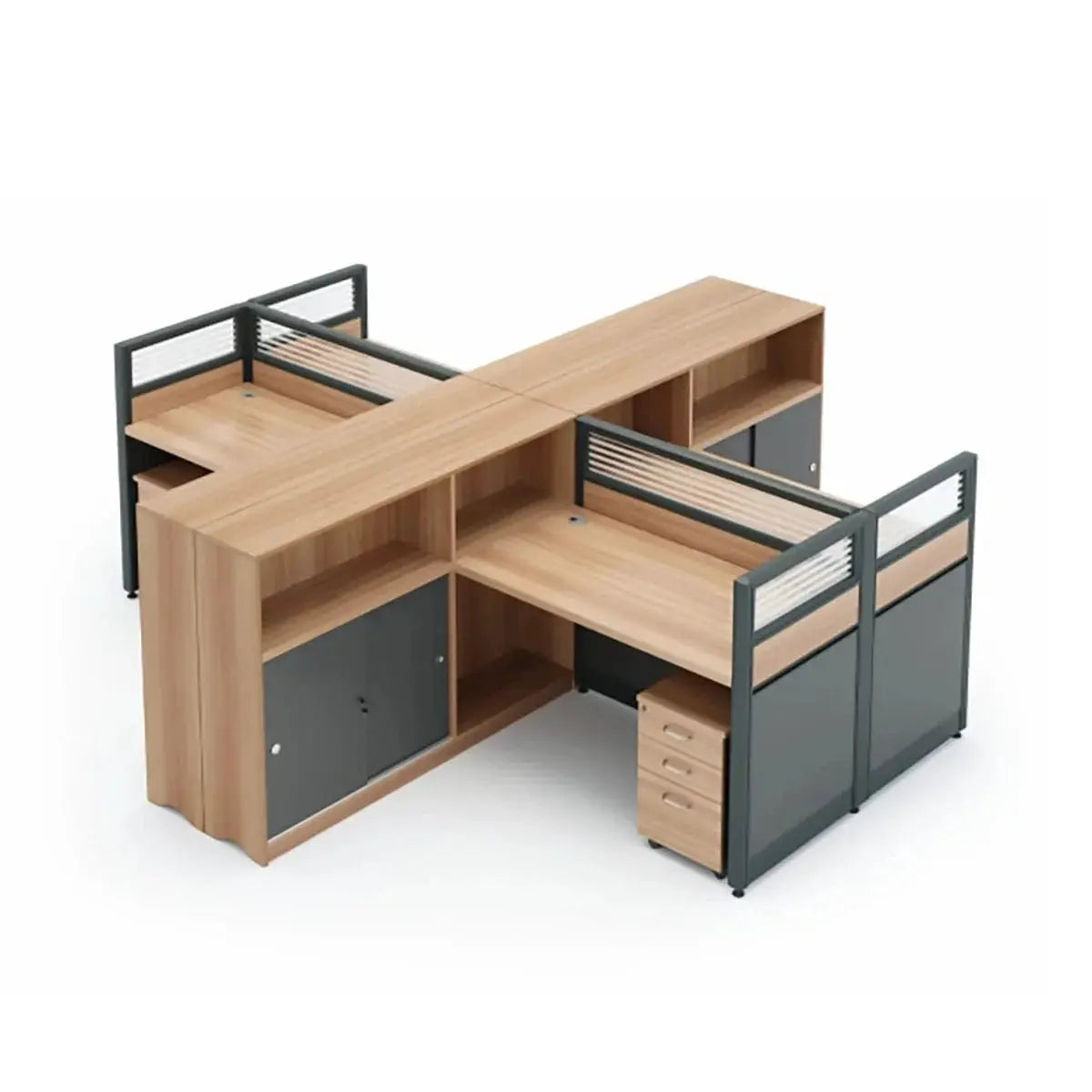 Orlian · L-Shaped Cubicle Workstation by Arc Grove