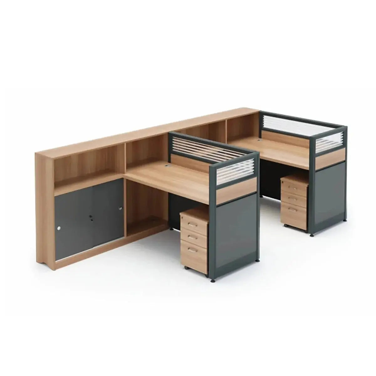 Orlian · L-Shaped Cubicle Workstation by Arc Grove