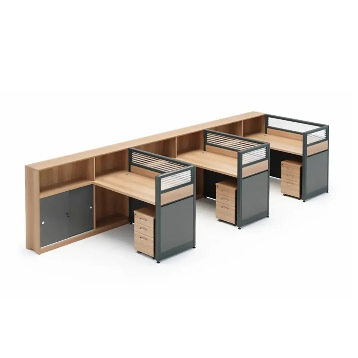 Orlian · L-Shaped Cubicle Workstation by Arc Grove
