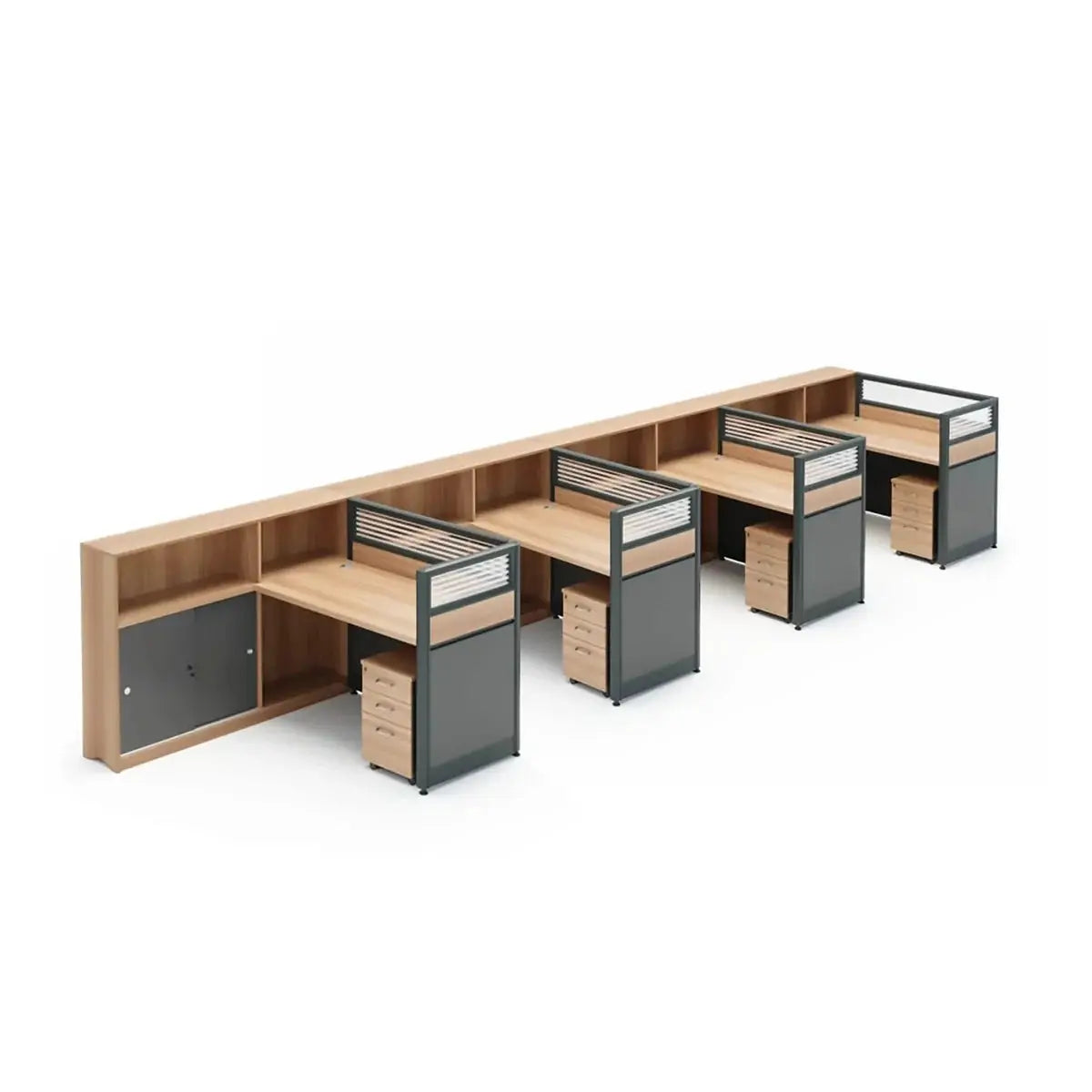 Orlian · L-Shaped Cubicle Workstation by Arc Grove