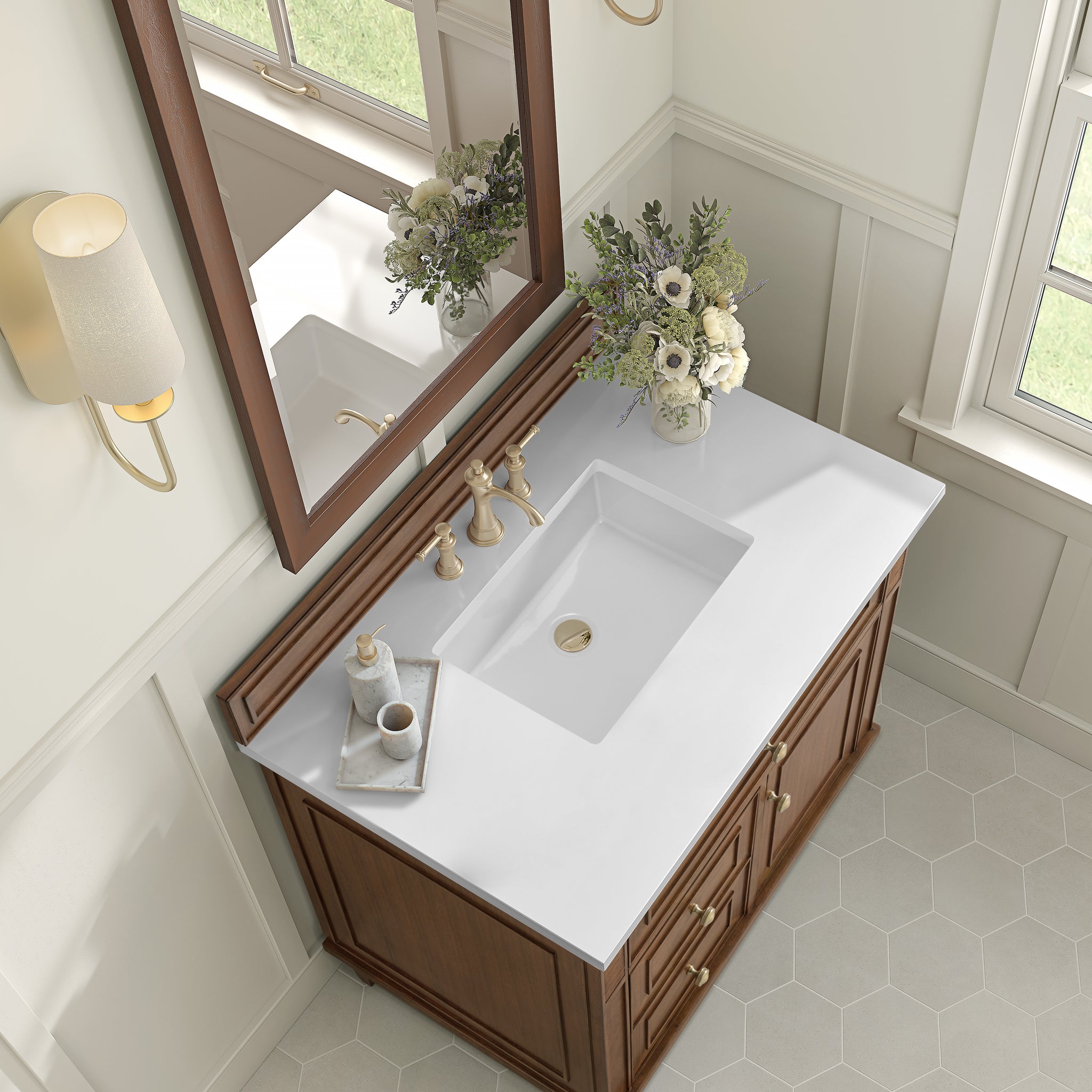 James Martin Lorelai 36" Single Bathroom Vanity, Mid-Century Walnut by James Martin