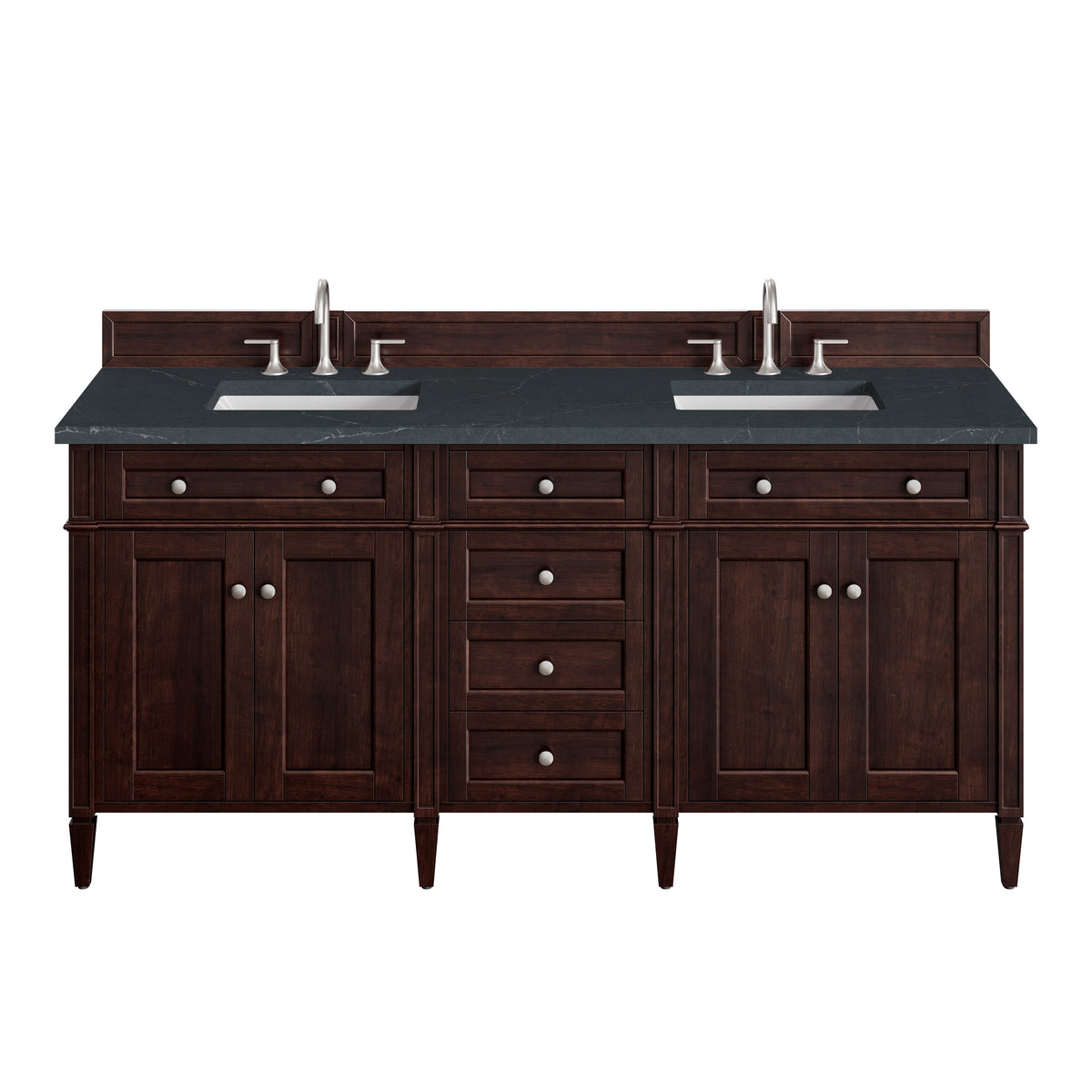 James Martin Brittany 72" Double Bathroom Vanity, Burnished Mahogany, view 35