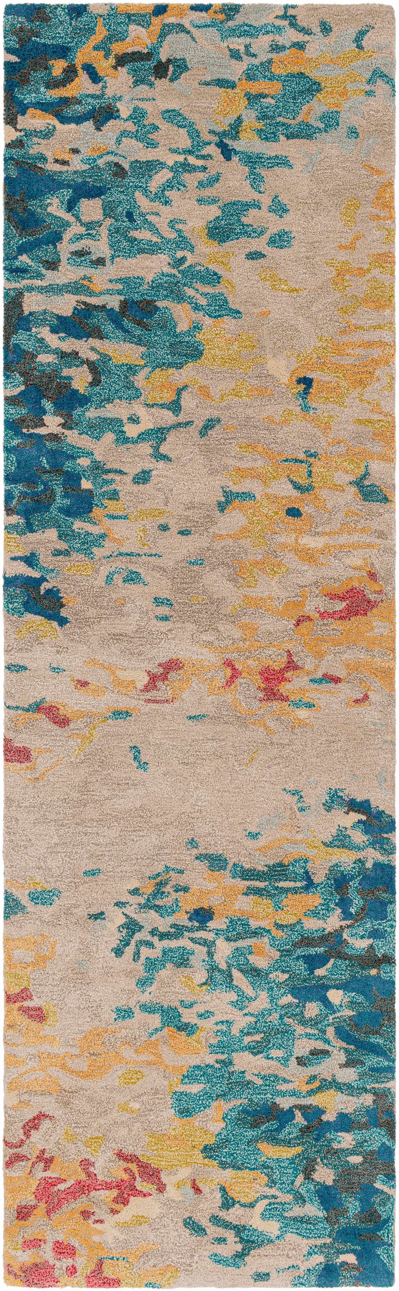 Bualan Stone Pattern Wool Blend Rug - Clearance by Boutique Rugs