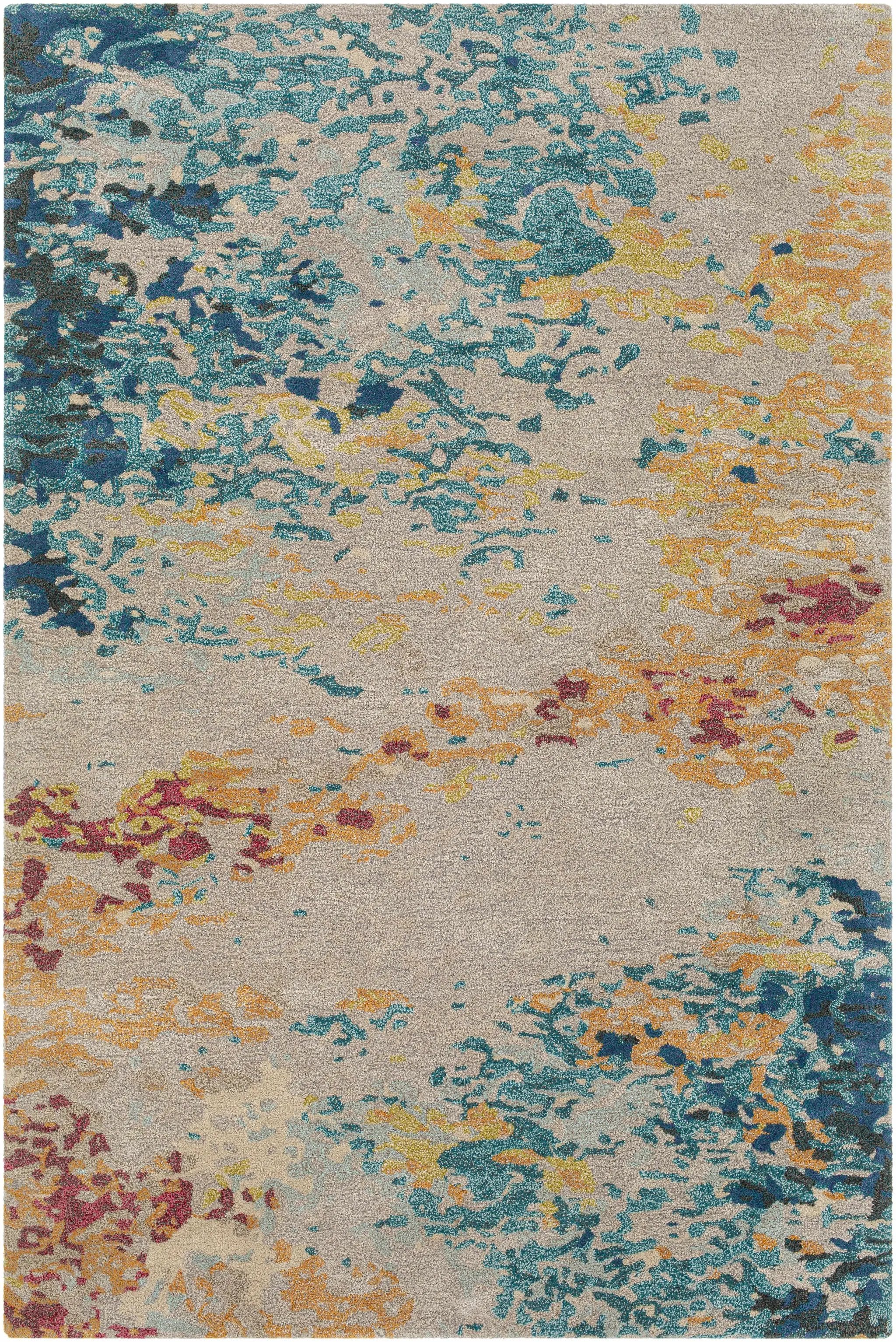 Bualan Stone Pattern Wool Blend Rug - Clearance by Boutique Rugs
