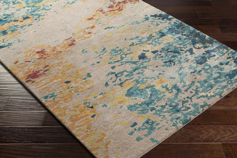 Bualan Stone Pattern Wool Blend Rug - Clearance by Boutique Rugs