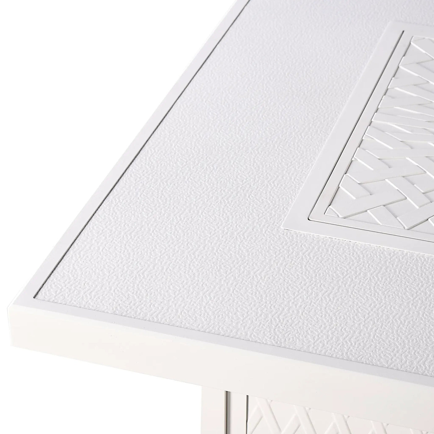Aluminum 42-in Square Propane Fire Table with Beads, Covers and Lid by Sharicks