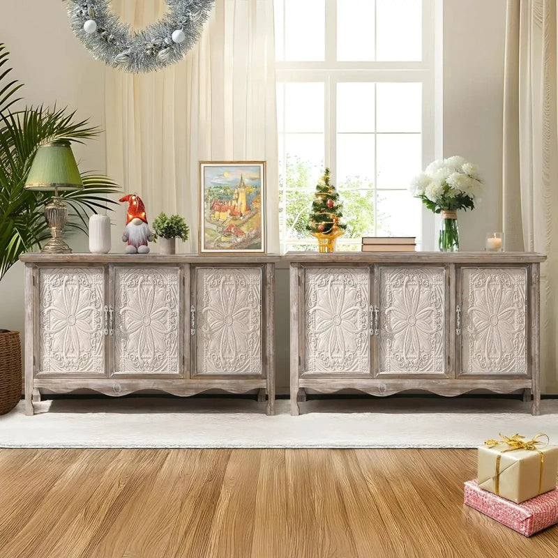 Buffet Cabinet - Vintage Wood Two-Door by House Of Avana