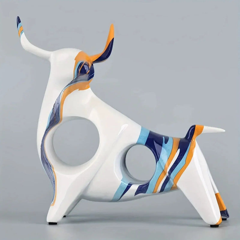 Bull Statue - Unique Colorful Abstract by House Of Avana