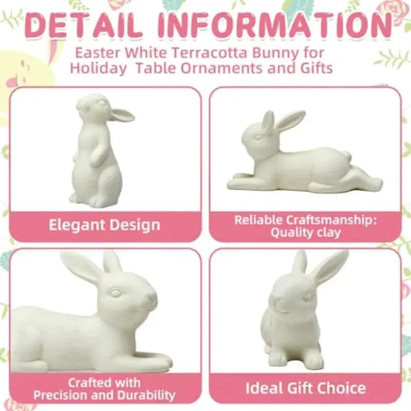 Bunny Figurines - Rustic Terracotta 2pcs by House Of Avana