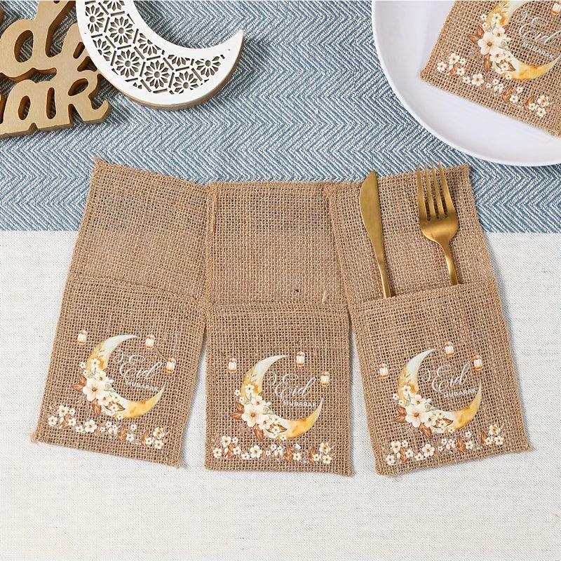 Burlap Bags - Moon Lantern Eid Decor by House Of Avana
