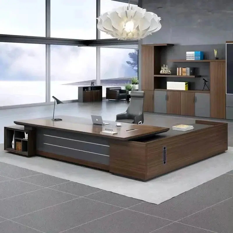 Atlas · Grand L-Shaped Executive Desk by Arc Grove
