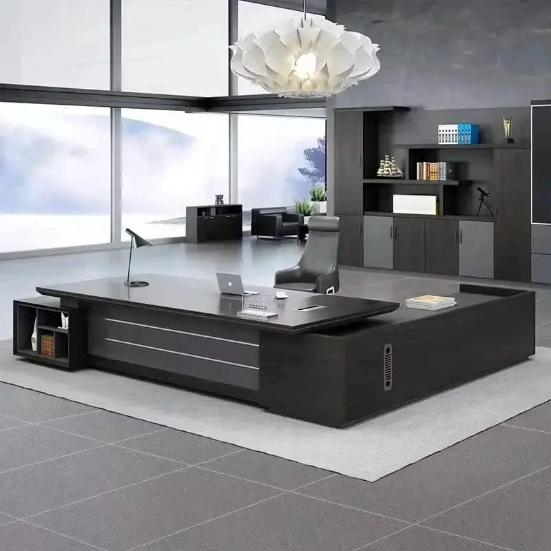 Atlas · Grand L-Shaped Executive Desk by Arc Grove