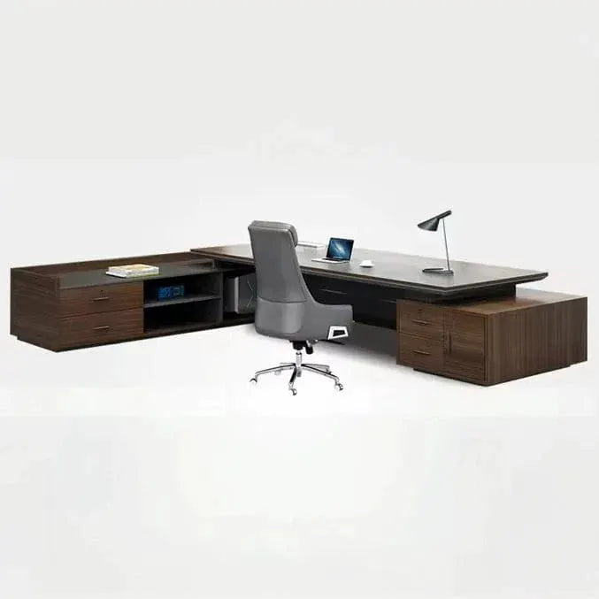 Atlas · Grand L-Shaped Executive Desk by Arc Grove