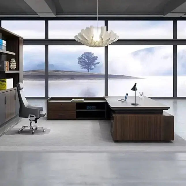 Atlas · Grand L-Shaped Executive Desk by Arc Grove