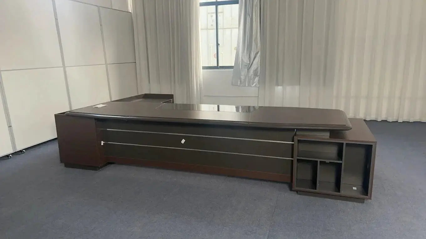Atlas · Grand L-Shaped Executive Desk by Arc Grove