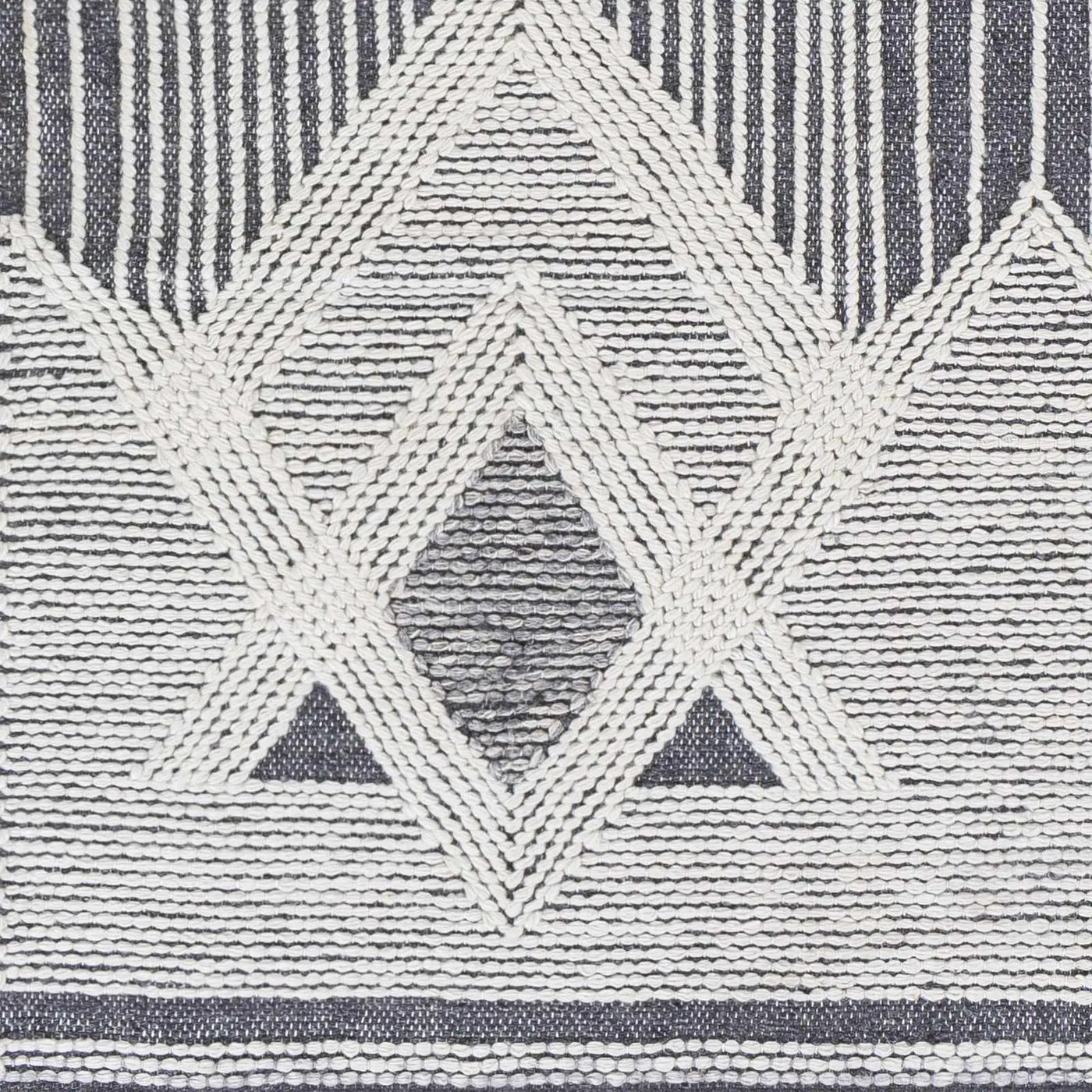 Aldbourne Gray Tassel Flatweave Wool Rug - Clearance by Boutique Rugs