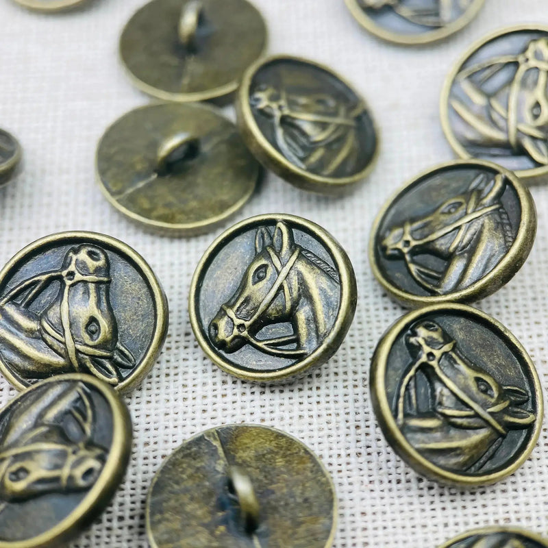 Button - Vintage Bronze 15mm by House Of Avana
