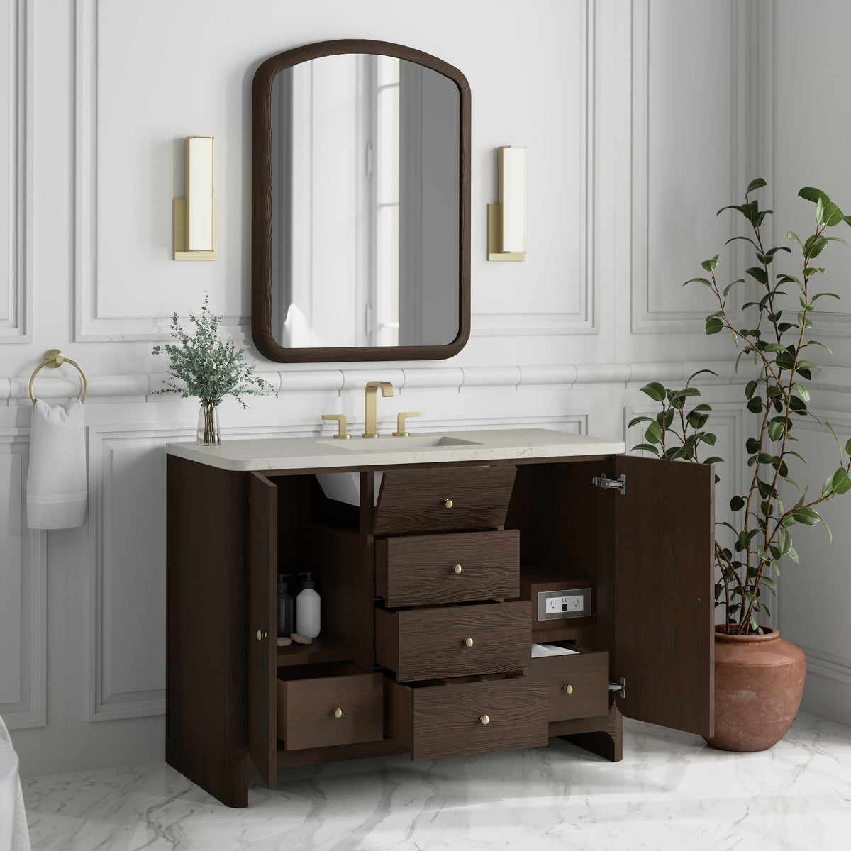James Martin Gracyn 48" Single Bathroom Vanity, Sable, view 33