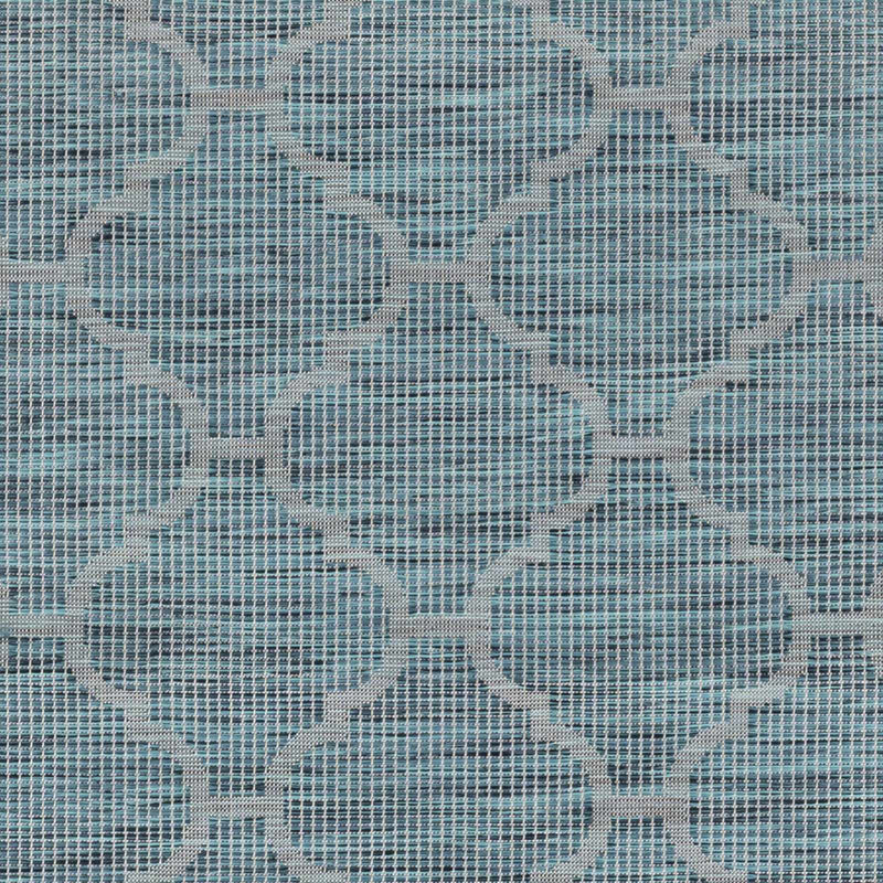 Unique Outdoor Trellis Area Rug, Teal - Clearance by Boutique Rugs