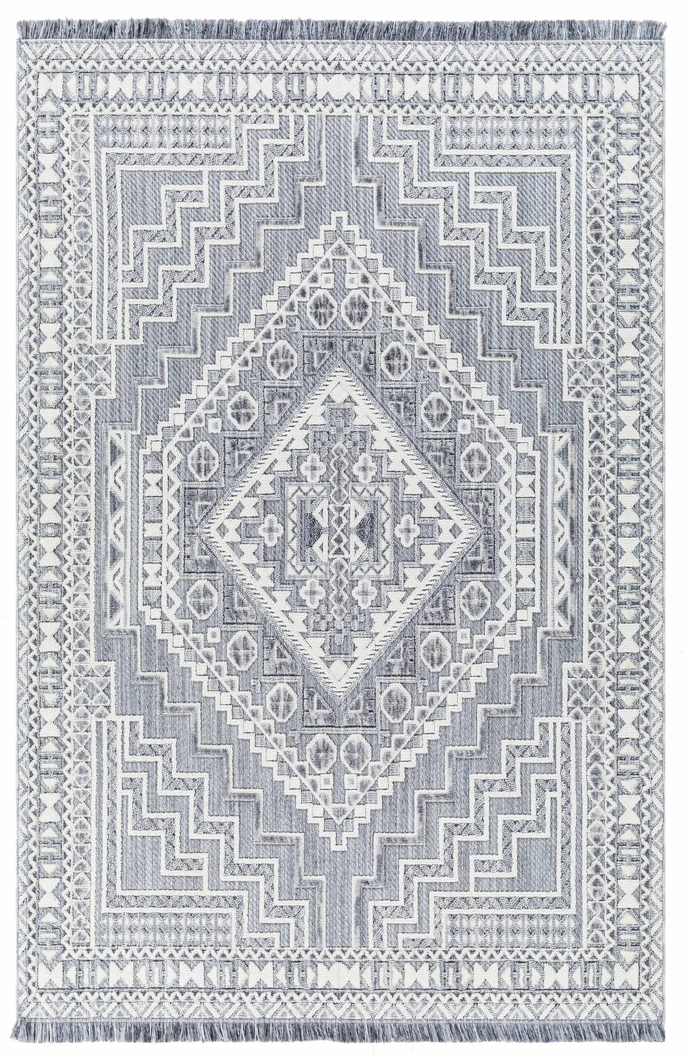 Alya Charcoal Textured Area Rug by Hauteloom