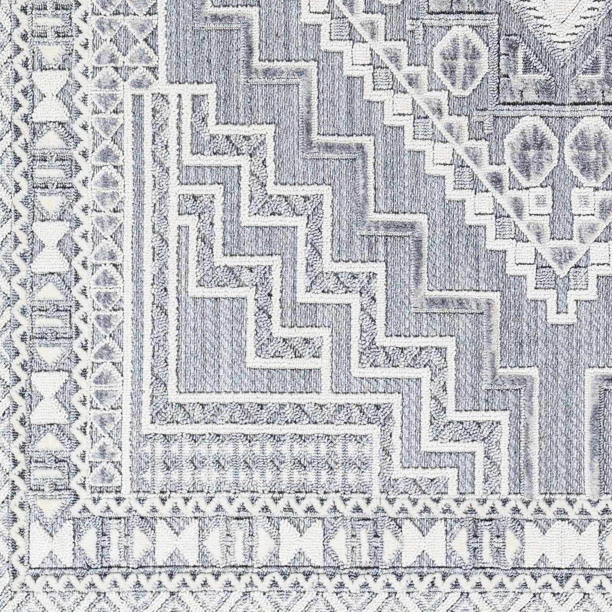 Alya Charcoal Textured Area Rug by Hauteloom